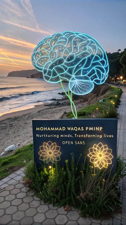 Nurturing Minds, Transforming Lives: A Brain-Flower Illustration
