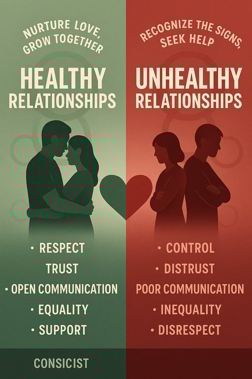 Love Right: Spotting Healthy vs. Unhealthy Relationships