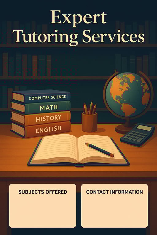 Personalized Home Tutoring Services