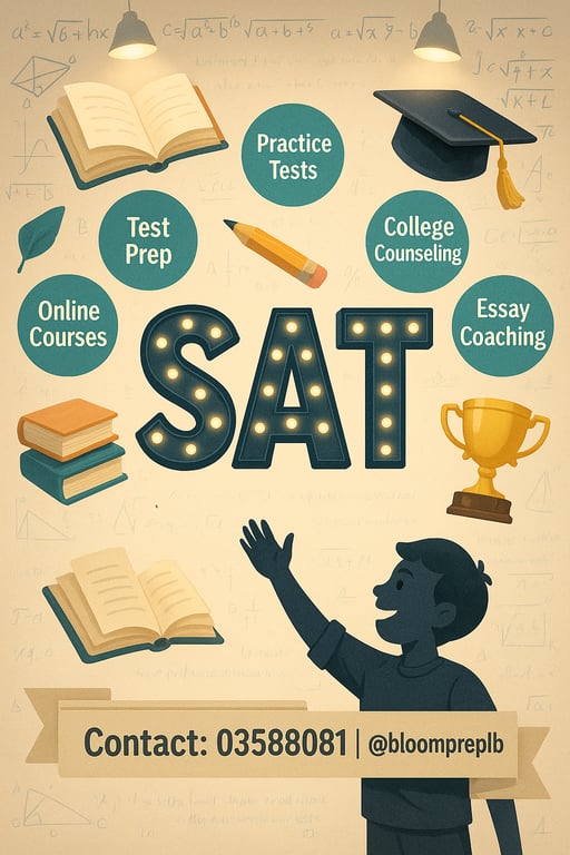 Ace Your SATs with Bloom Prep!