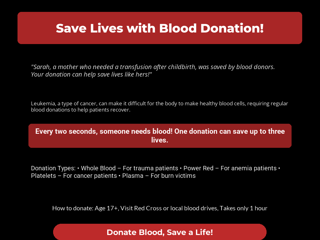 Be A Hero: Donate Blood, Save Lives!