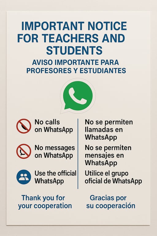 📢 Communication Notice: Stay Professional!