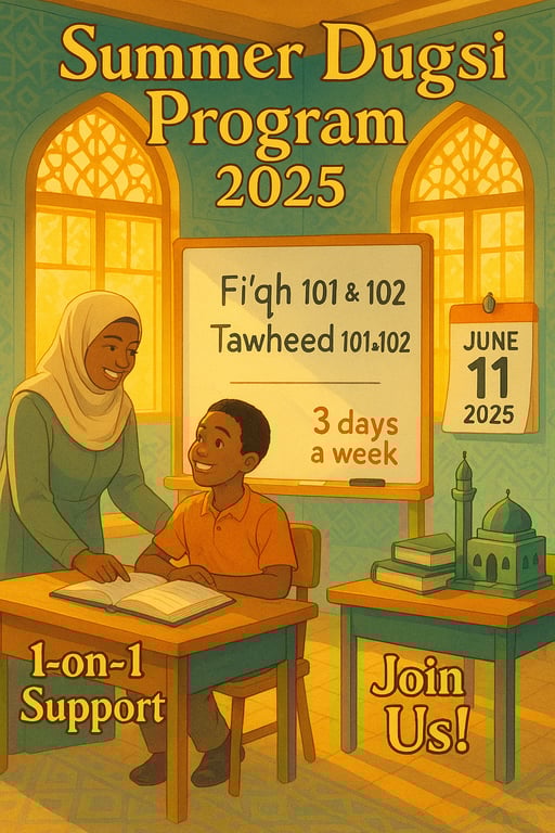 Empower Your Mind: Summer Dugsi Program 2025