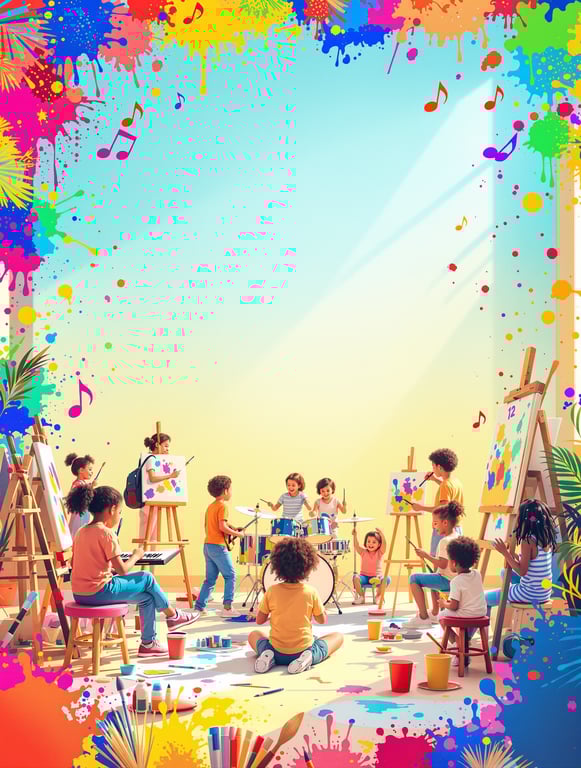 🎉 Unleash Your Creativity: Music & Art Camp! 🎶🎨
