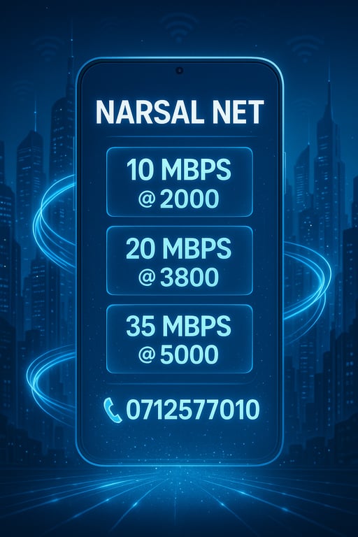 NARSAL NET: Speed at Your Fingertips!