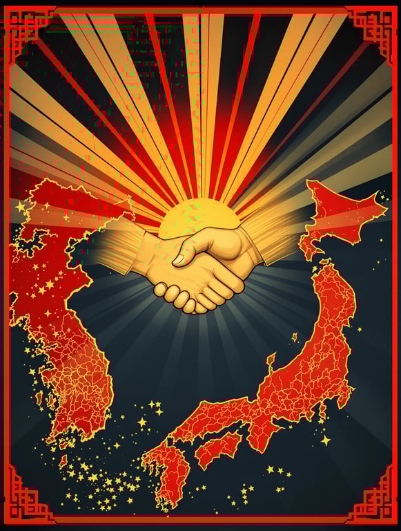 Handshake of Empire: An Imperial Propaganda Poster
