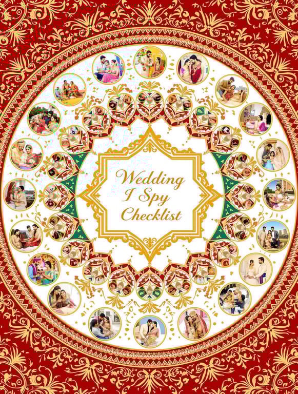 Indian Wedding I Spy Checklist