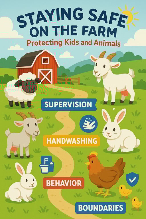 Stay Safe on the Farm: Caring for Kids and Critters!