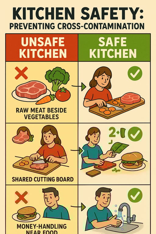 Kitchen Safety Showdown: Clean vs. Contaminated