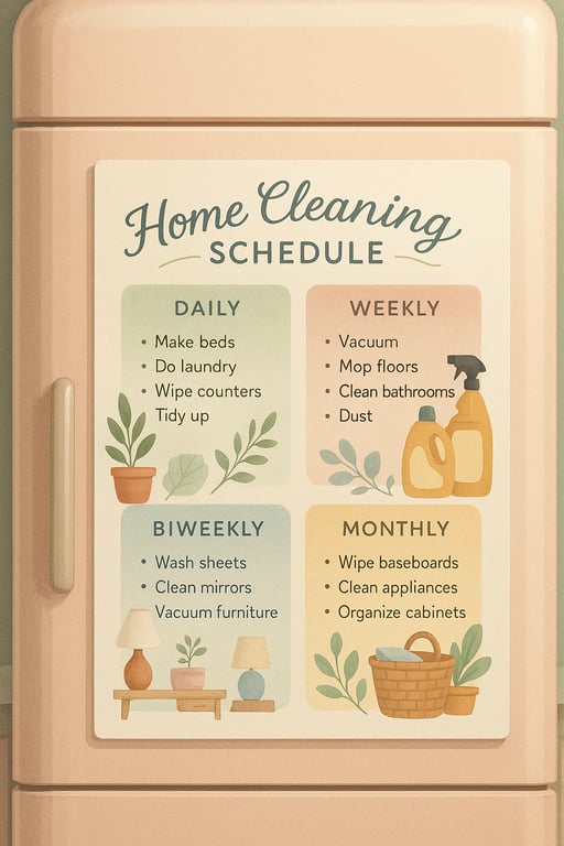Sparkle & Shine: Your Ultimate Cleaning Schedule
