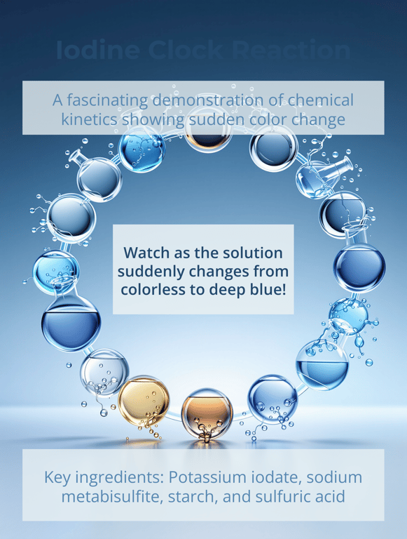 Iodine Clock Reaction: A Dance of Time and Color