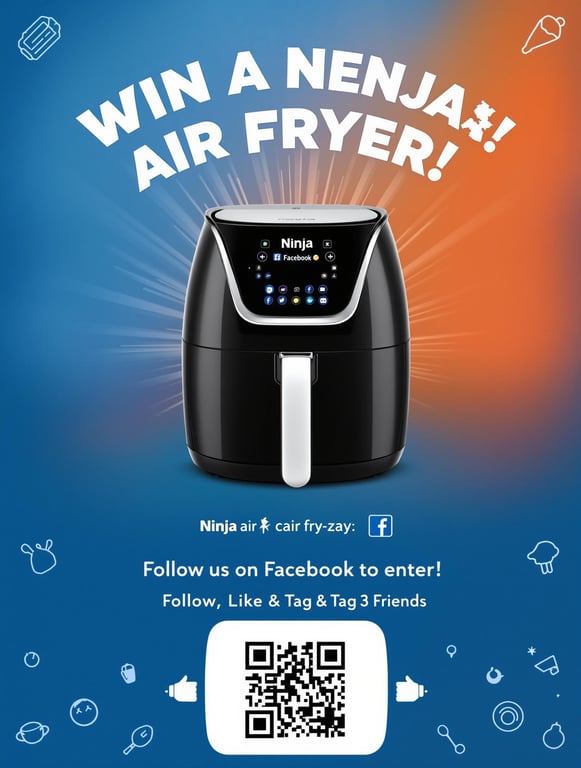 Win a Ninja Air Fryer! Follow Us on Facebook!