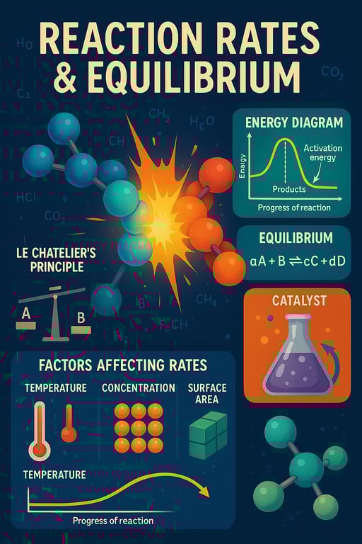 The Dynamic Dance of Reaction Rates and Equilibrium