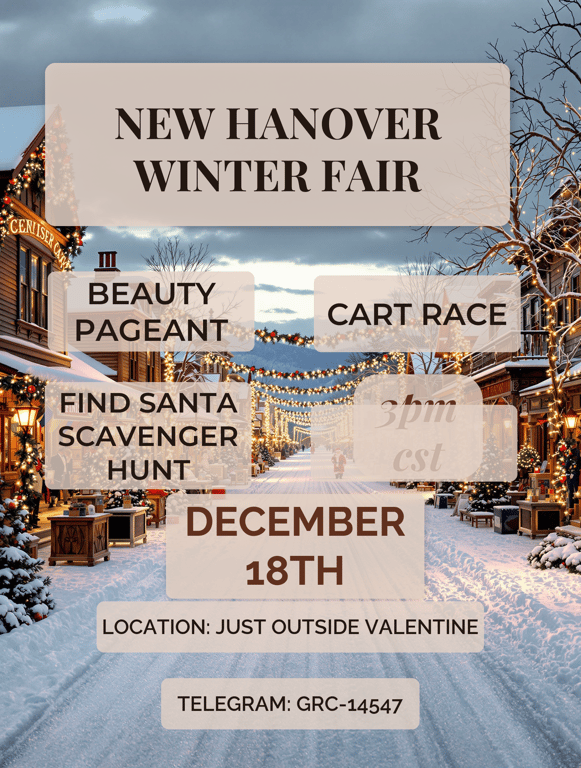 Winter Wonderland Jubilee: Old West Fair 1903