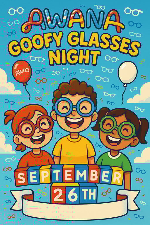 Goofy Glasses Night at AWANA!
