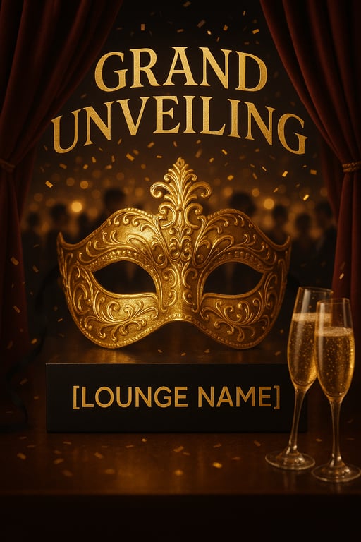 Glamour & Masquerade: Lounge Grand Opening