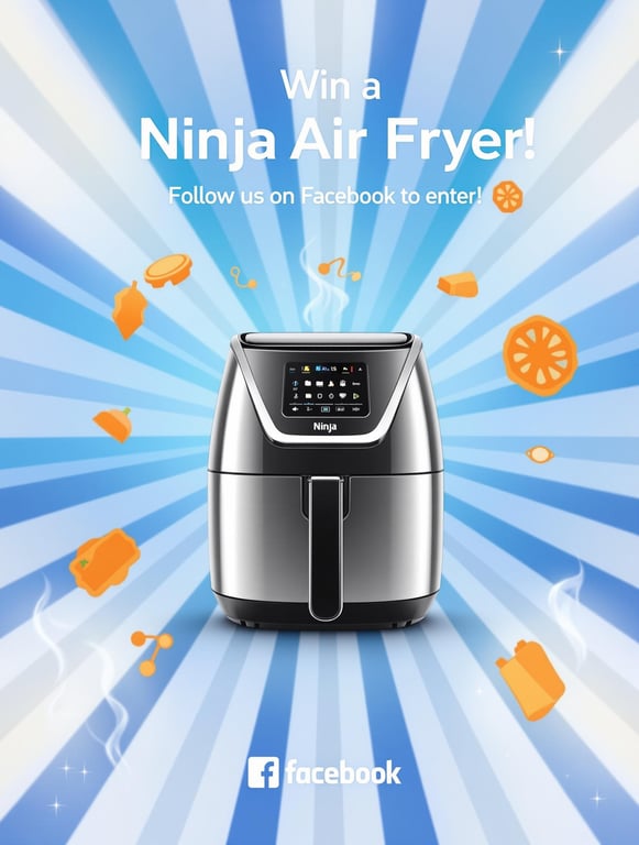Win a Ninja Air Fryer! Follow us on Facebook to Enter