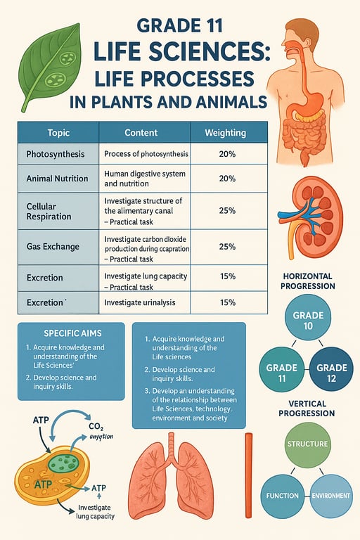 Exploring Life's Processes: Photosynthesis to Excretion