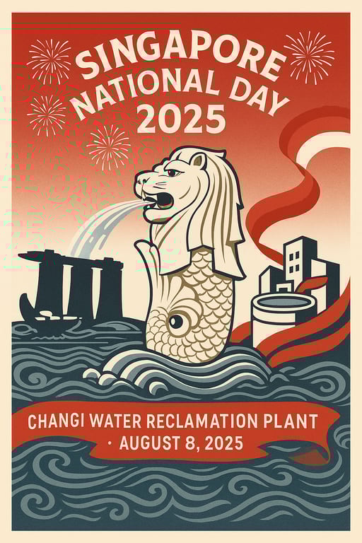 Celebrate Red! National Day at Changi Water Reclamation Plant