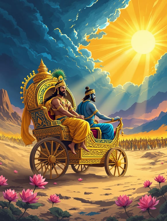 Journey Within: Arjuna's Chariot of Self-Exploration