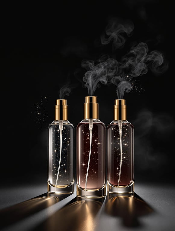 Elegant Decant Sprays in Dark Aesthetic