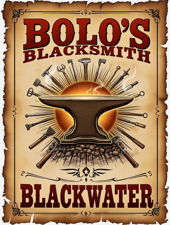 Bolo's Blacksmith Advertisement
