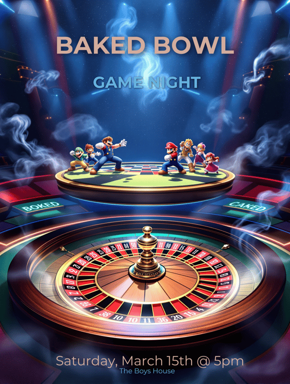 Baked Bowl: Super Smash Roulette Night!