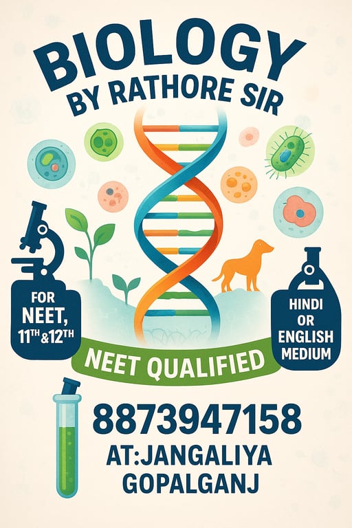 Master Biology with Rathore Sir!