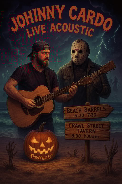 Spooky Sounds at the Beach: Johnny Cardo Live!