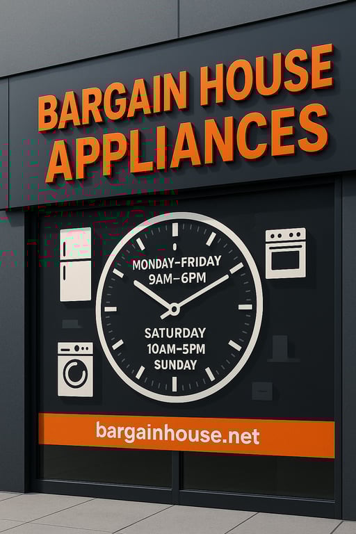 Bargain House Appliances: Open for You!