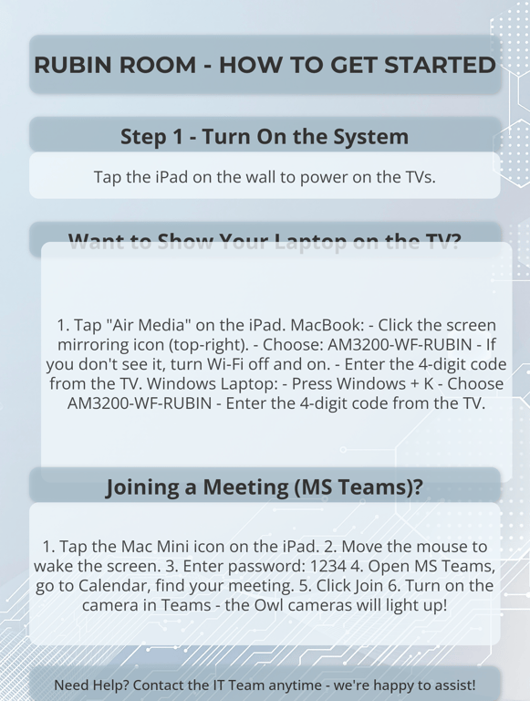 Unlocking the Rubin Room: Your Quick Start Guide