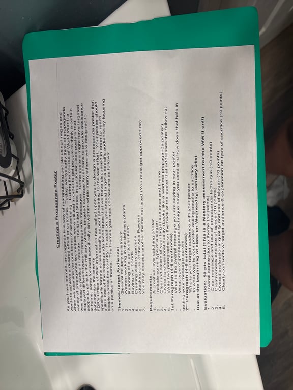 Informational Poster Guidelines