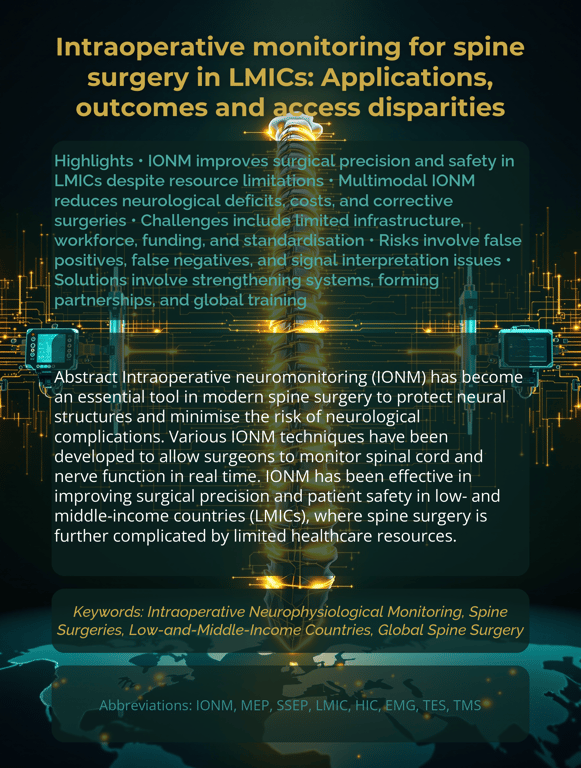 Revolutionizing Spine Surgery: The Impact of Intraoperative Monitoring in LMICs