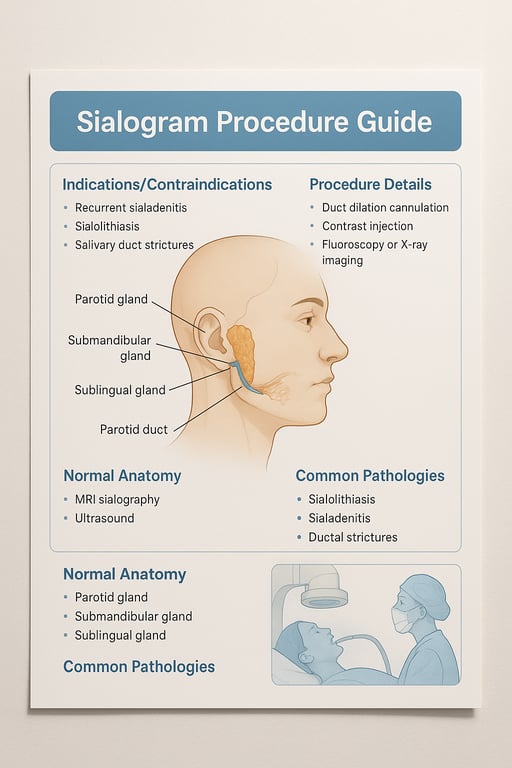 Understanding Sialogram Procedures: A Visual Guide