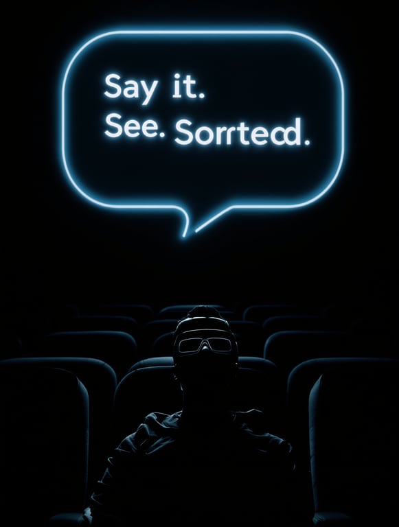 Say it. See it. Sorted - An Immersive Cinema Experience