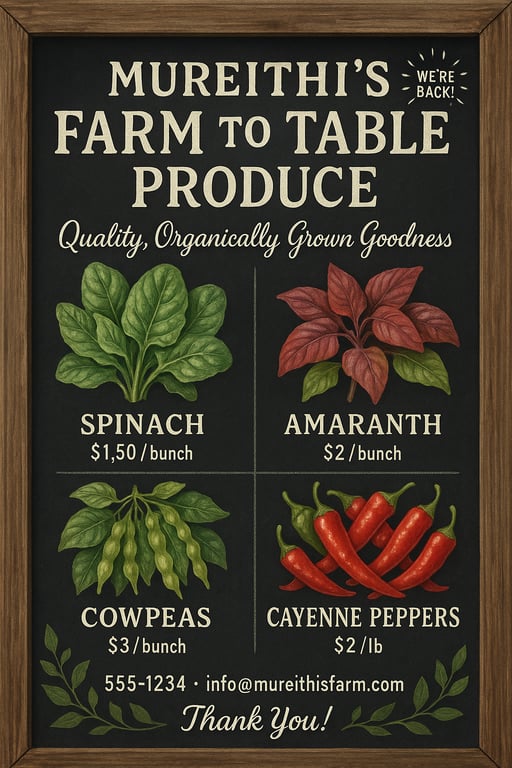 Fresh Harvest at Mureithi's Farm!