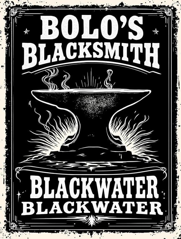 Bolo's Blacksmith Advertisement