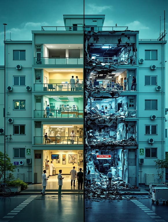 Healthcare Divide: A Tale of Two Facades