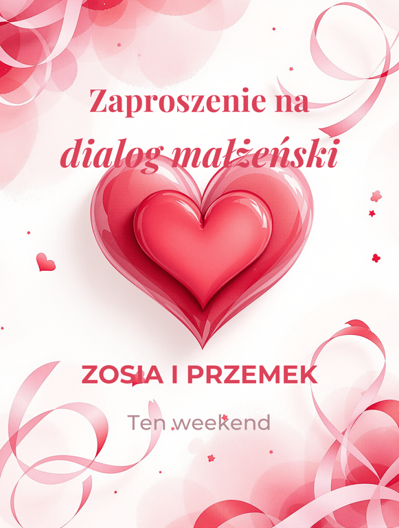 Heartfelt Wedding Invitation: Zosia & Przemek