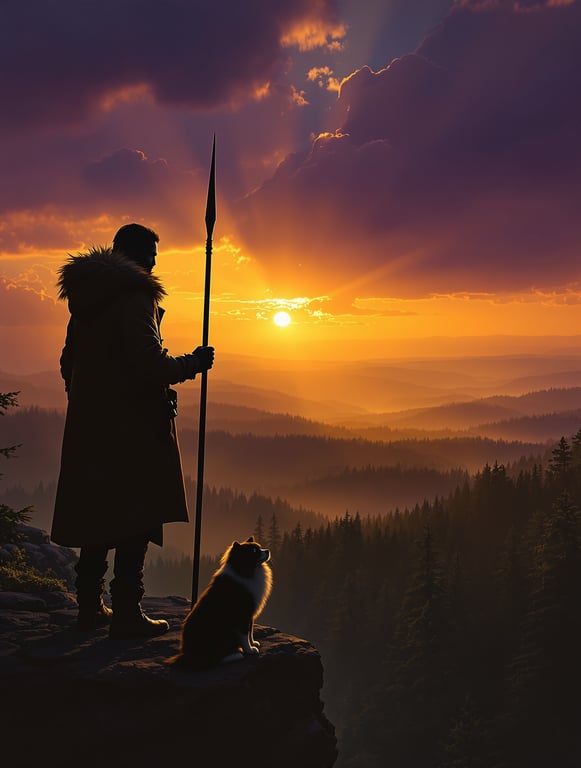 Sunset Overlook: A Hunter-Gatherer's Reflection