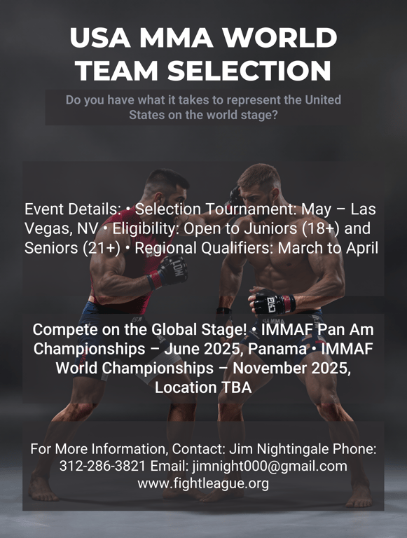 Clash for Glory: USA MMA World Team Selection