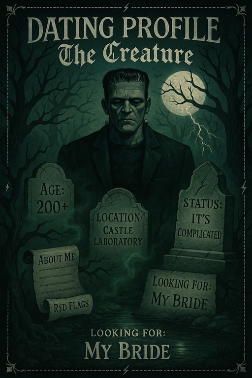 Frankenstein's Monster: Dating with Depth and Drama