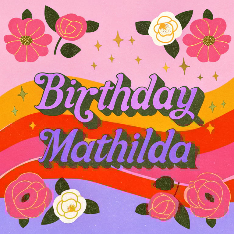 Elegant Floral Birthday Celebration Poster