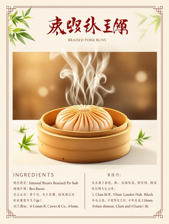 酱肉包 Braised Pork Buns
