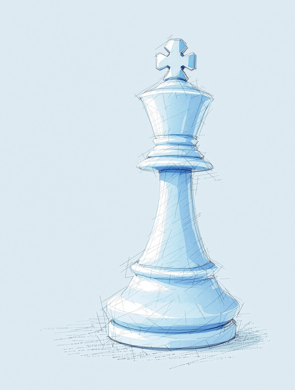 Elegance in Simplicity: The Blue Pawn