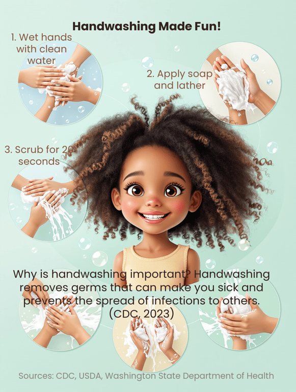 Wash Away Germs: The Fun Way to Clean Hands!