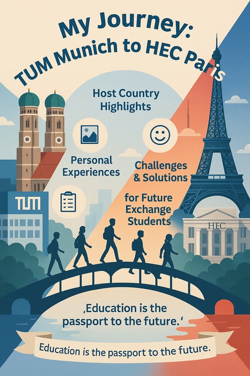 Bridging Cultures: My Journey from TUM Munich to HEC Paris