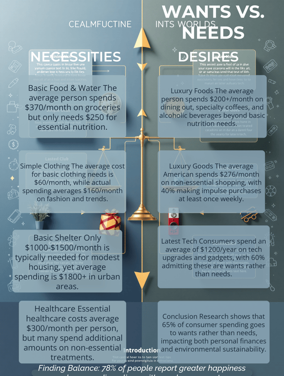 Wants vs. Needs: Navigating Modern Desires