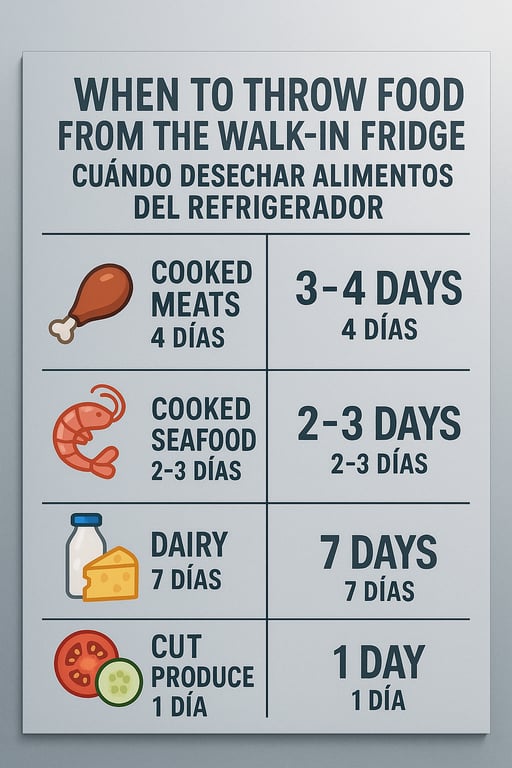 Fridge Rules: When to Toss the Food! / Reglas del Refrigerador: ¡Cuándo Descartar la Comida!
