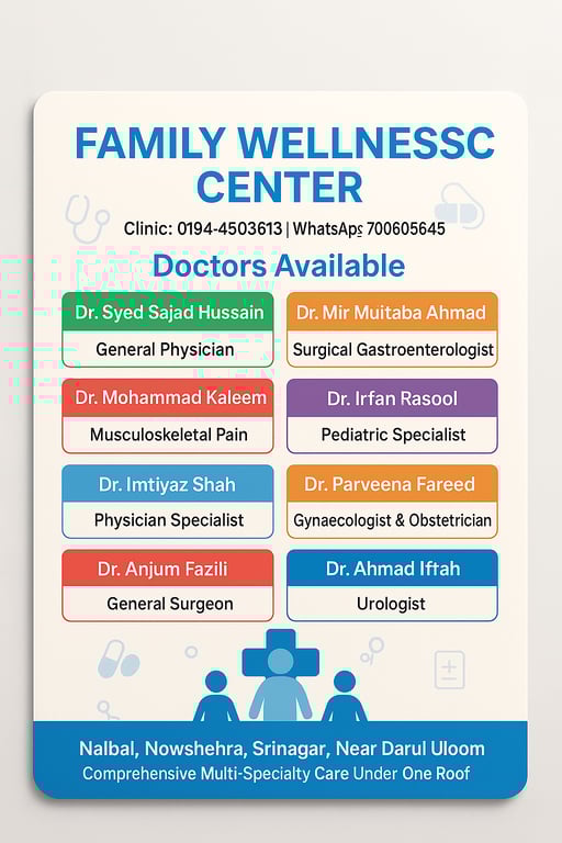 Your Health, Our Commitment: Family Wellness Center